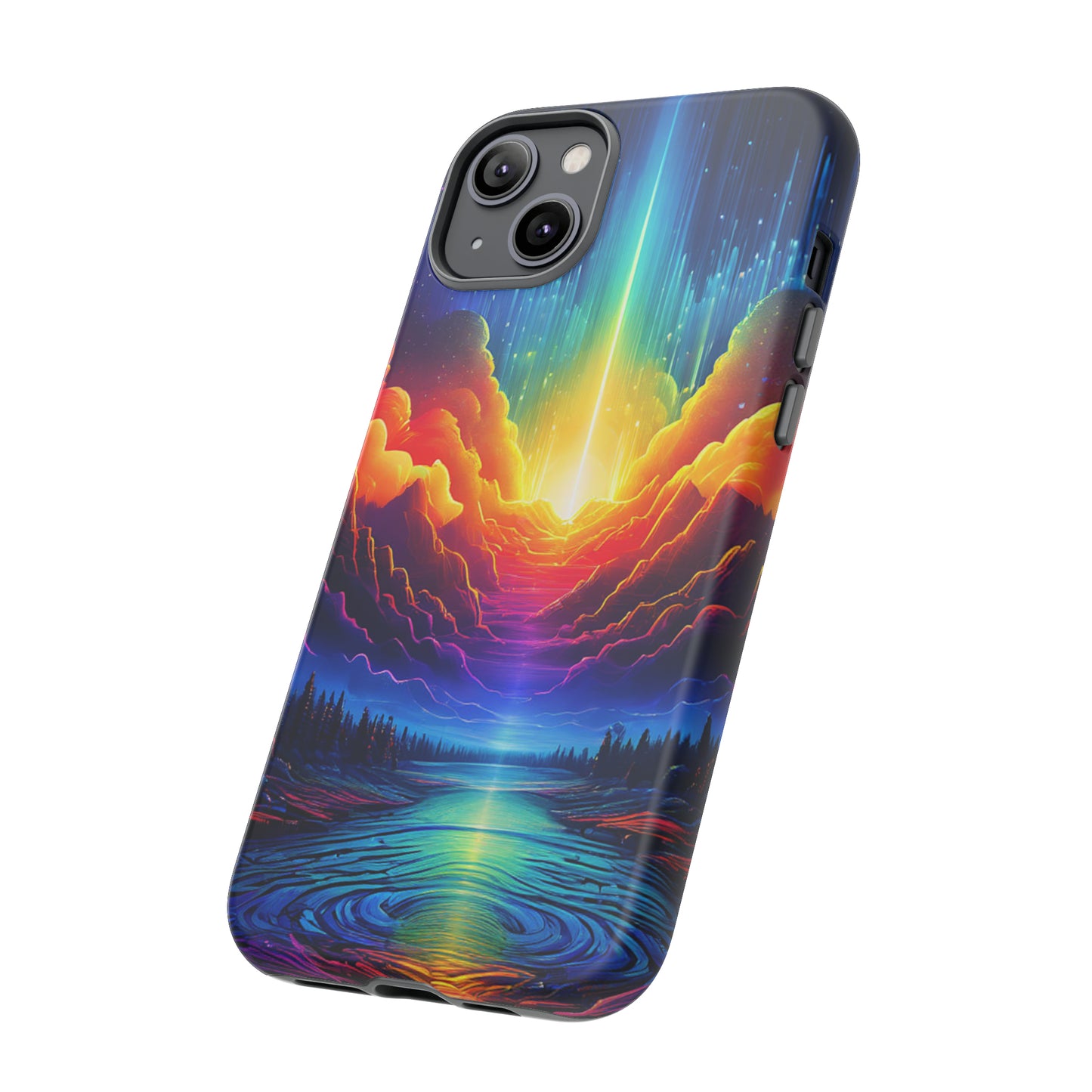 Rainbow Clouds Tough Case