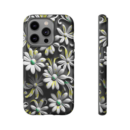 White Flowers Tough Case