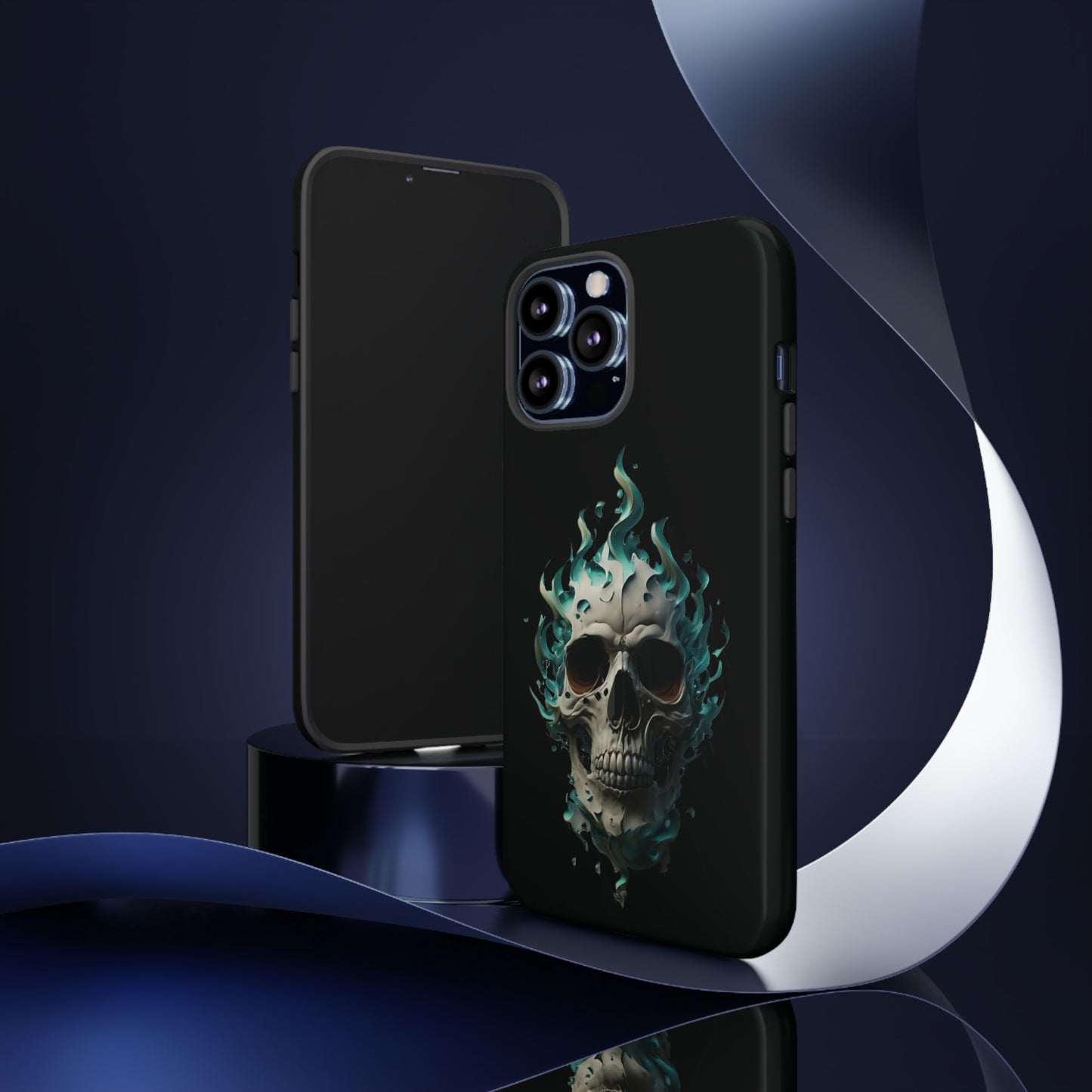 Flaming Skull Tough Case