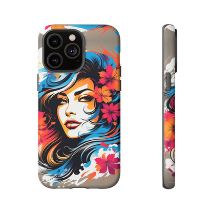 Lady Flower Mural Tough Case