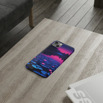 Water Lilies Slim Phone Case - Colorwink