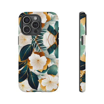 White Flowers Tough Case