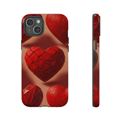 Red Heart Design Pattern Tough Case