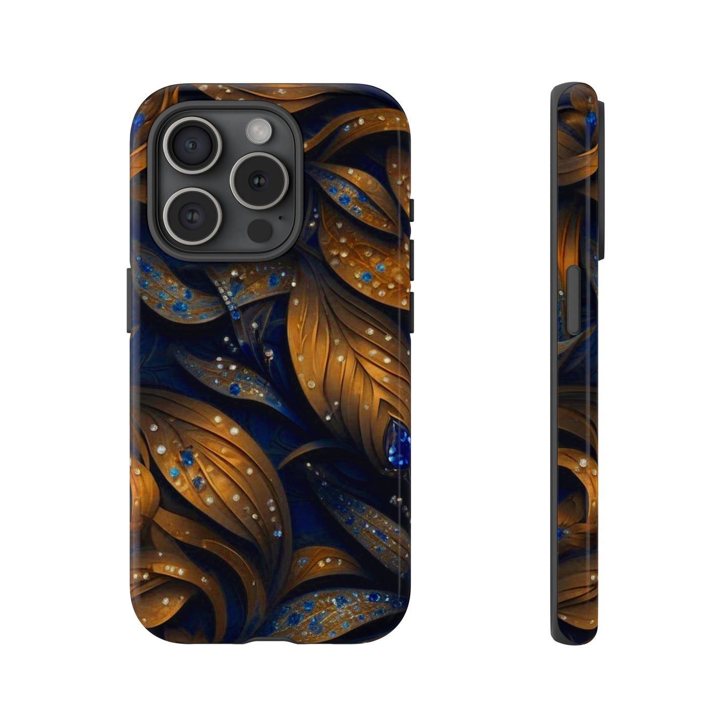 Golden Leaf Pattern Tough Case