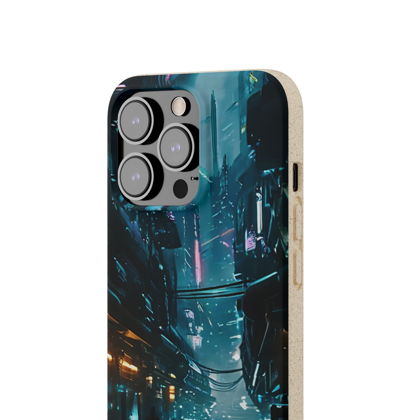 Dystopian Cityscape Biodegradable Case