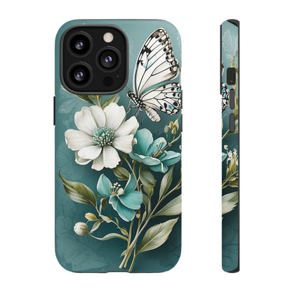 Flower and Butterfly Tough Case