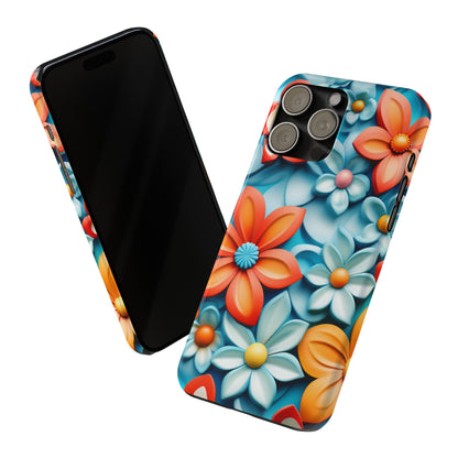 Flower Mural Slim Phone Case - Colorwink