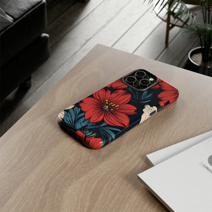 Red Dandelion  Art Design Pattern Tough Case