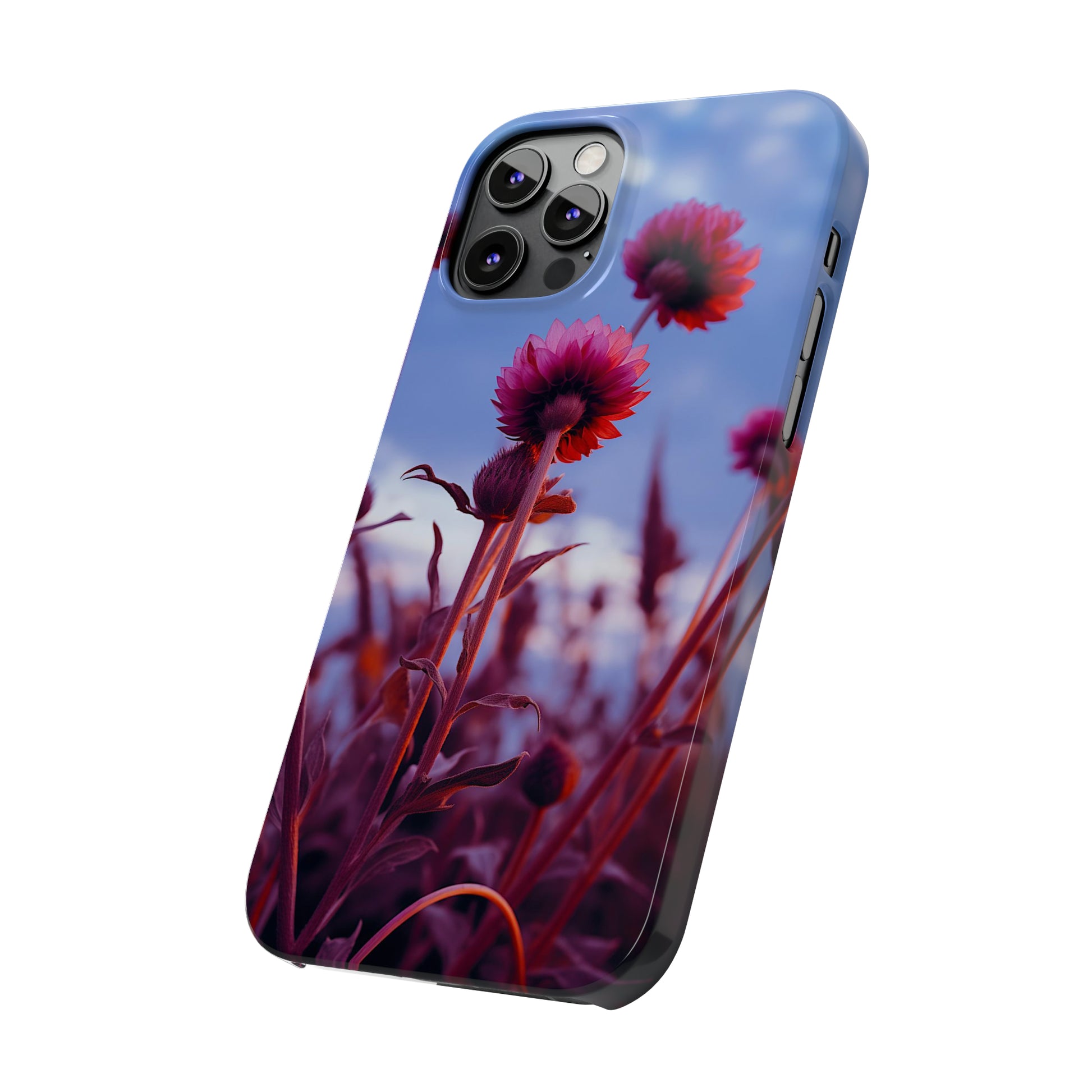 Violet Flower Slim Phone Case - Colorwink