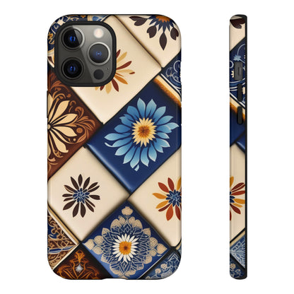 Floral Tiles Tough Case