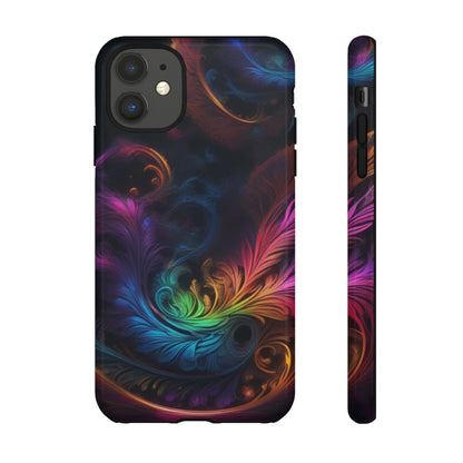 Dark Feather Pattern Tough Case