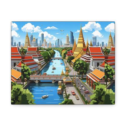 Cityscape Style Art Canvas