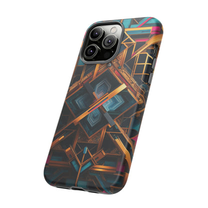 Abstract Tesseract Tough Case