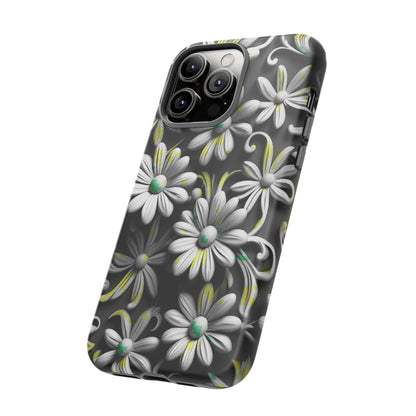 White Flowers Tough Case