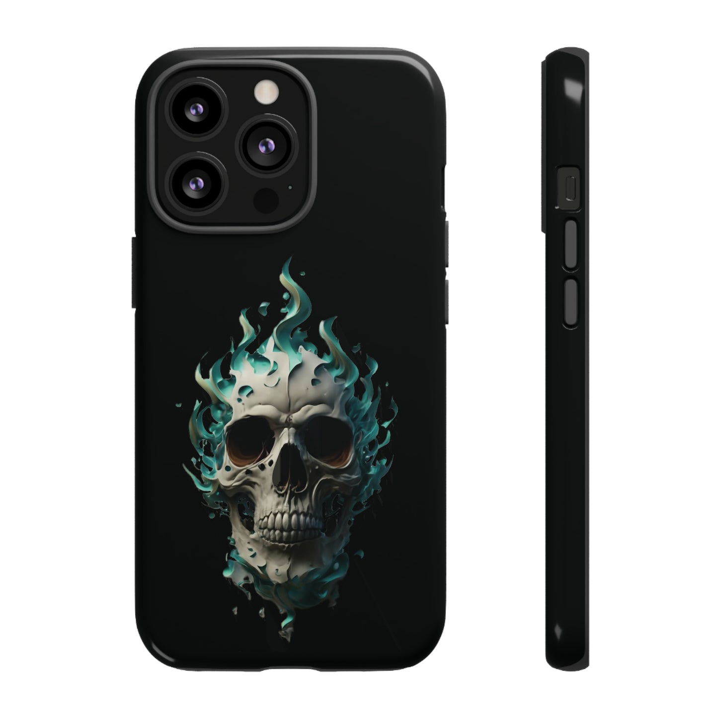 Flaming Skull Tough Case