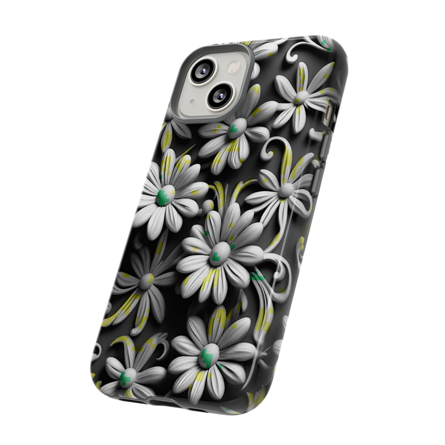 White Flowers Tough Case