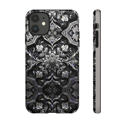 Monochrome Flowers Tough Case