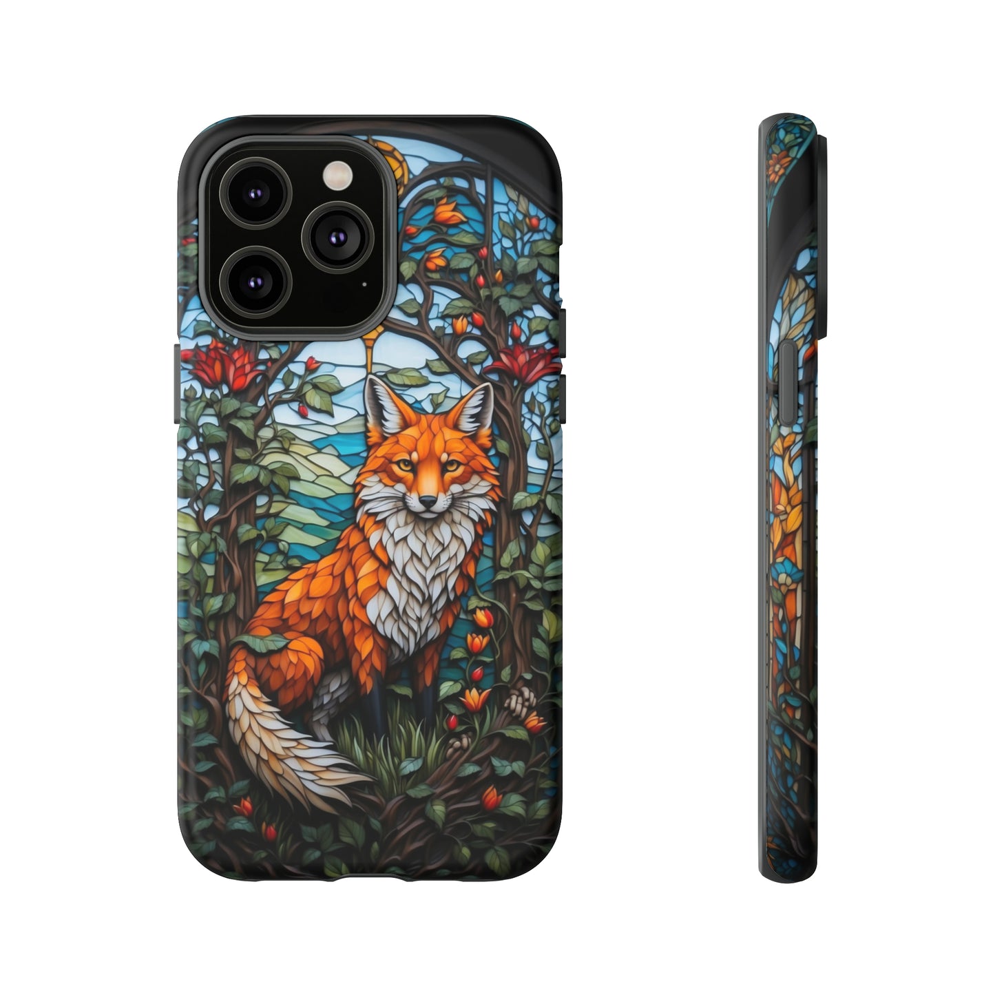 Stained Glass Art of a Fox Tough Case