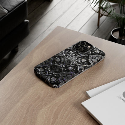 Monochrome Flowers Tough Case