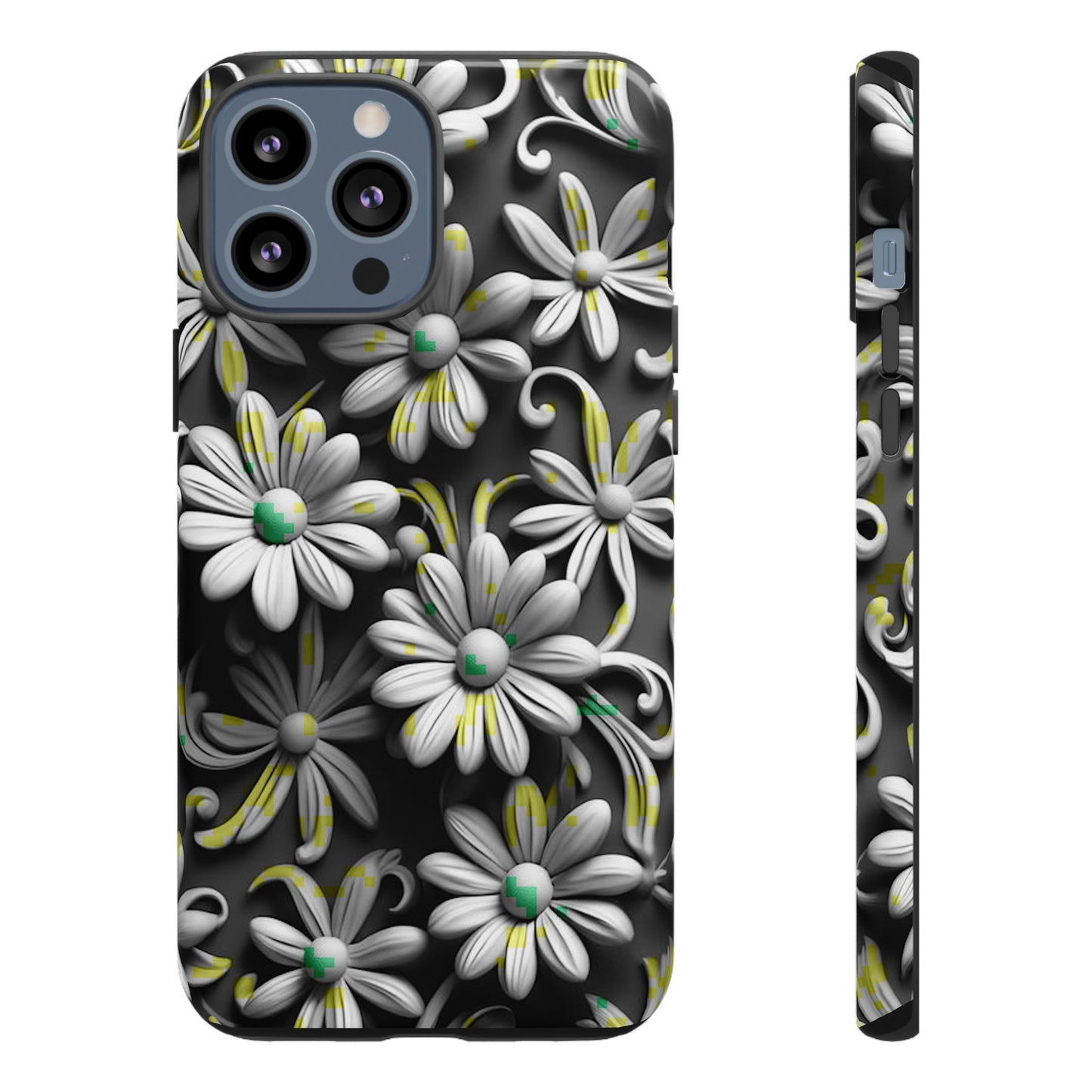 White Flowers Tough Case