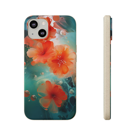 Flower painting Biodegradable Case