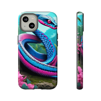 Blue Pink Snake Tough Case