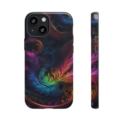 Dark Feather Pattern Tough Case