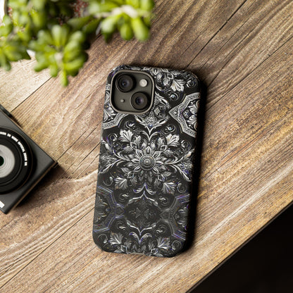 Monochrome Flowers Tough Case