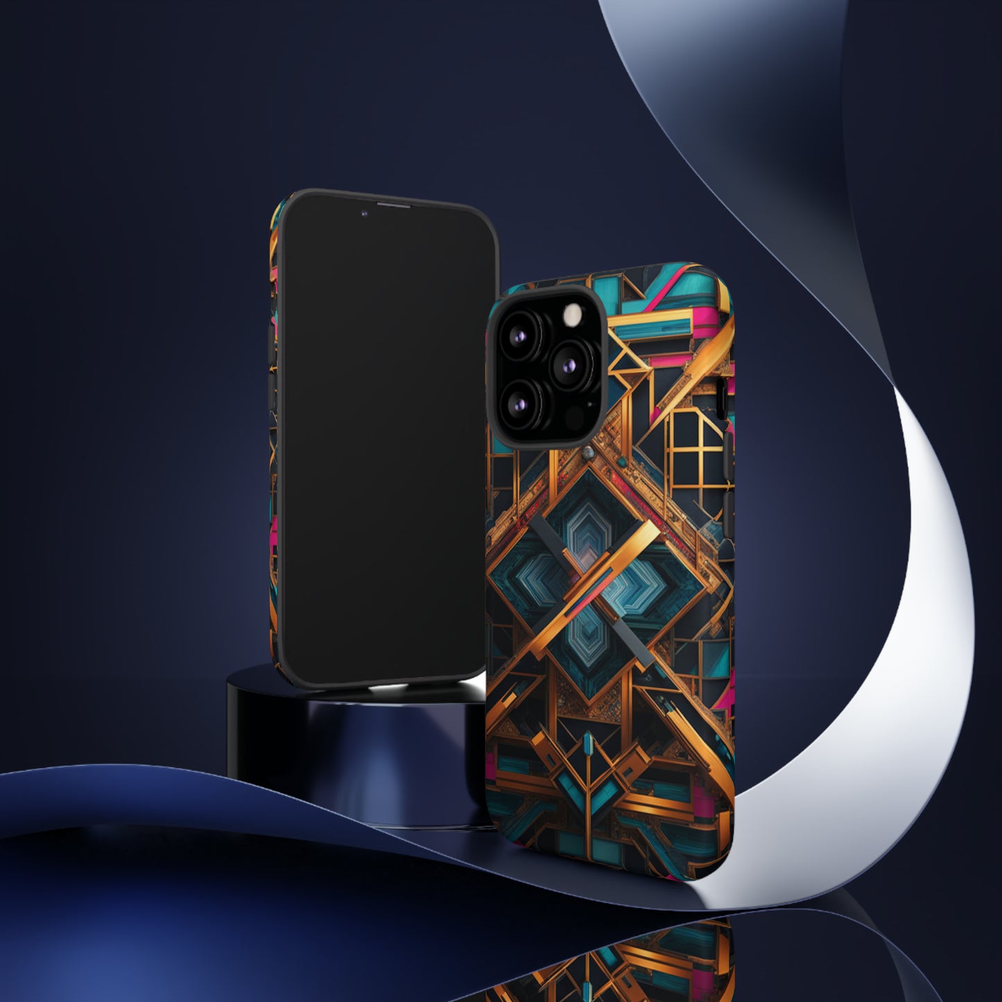 Abstract Tesseract Tough Case