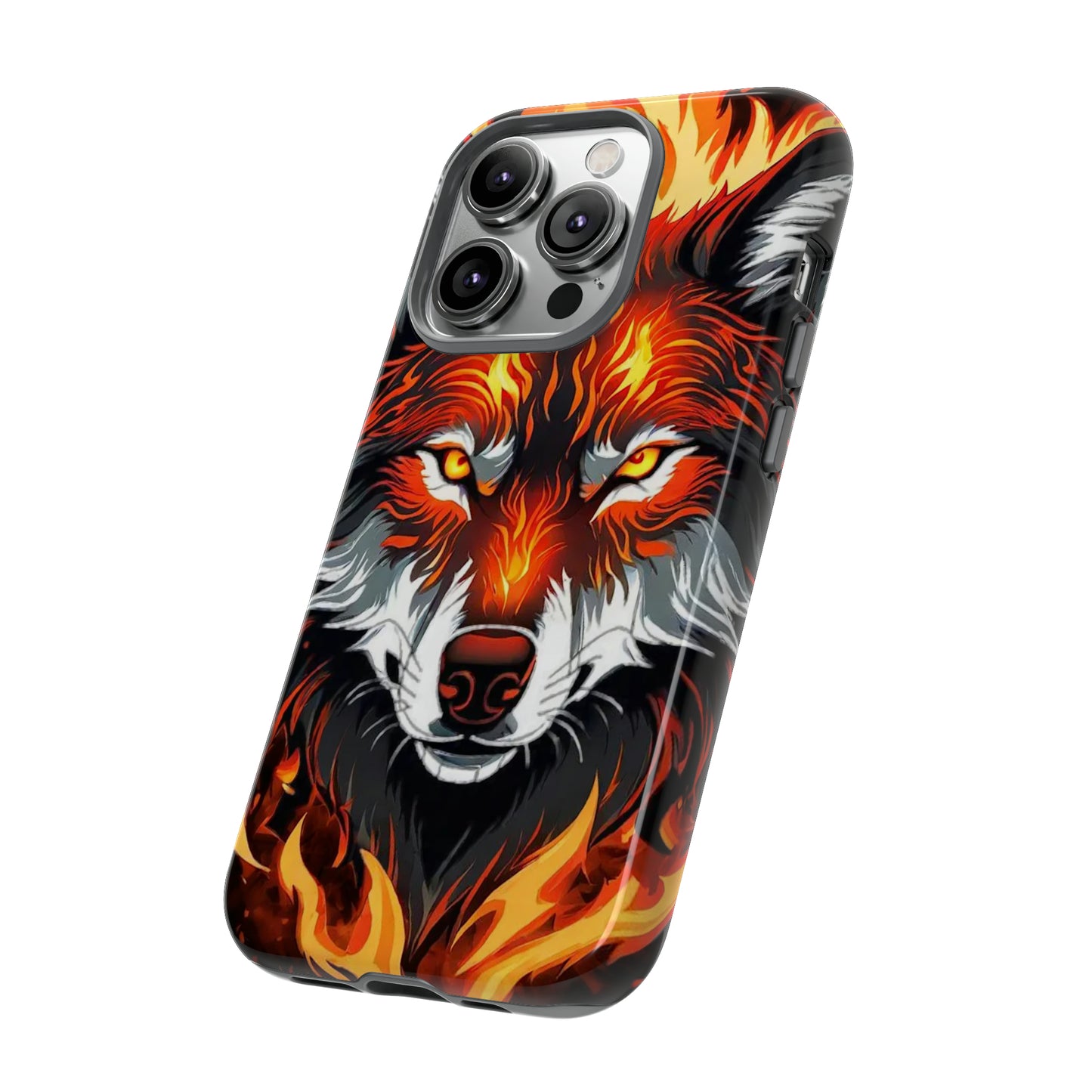 Fiery Wolf Tough Case