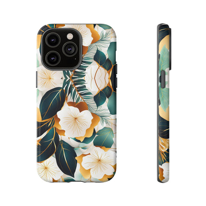 White Flowers Tough Case