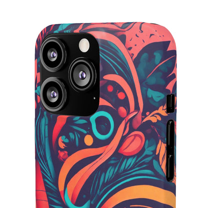 Abstract Flowers Snap Case - Colorwink