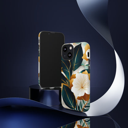 White Flowers Art Tough Case