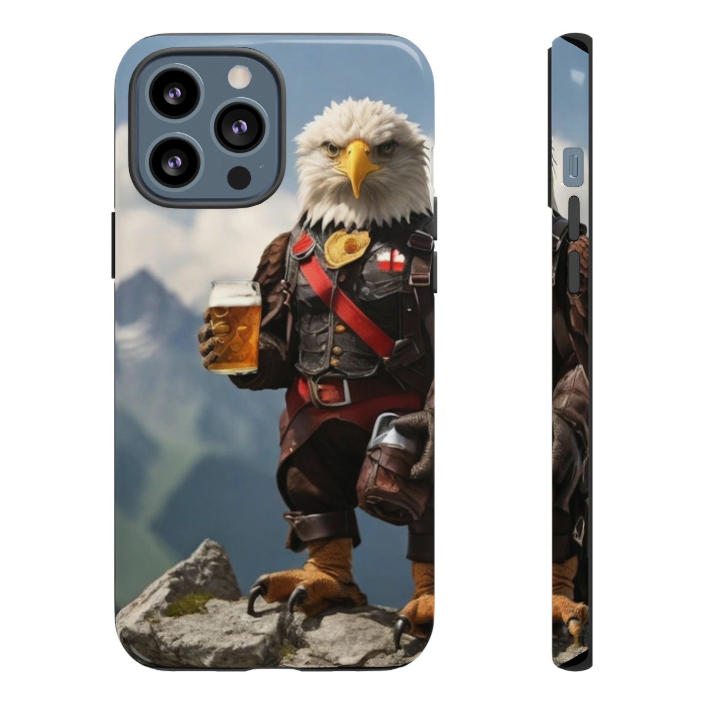 Eagle holding by a beer Tough Case