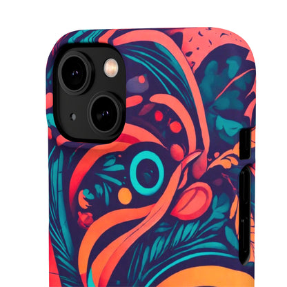 Abstract Flowers Snap Case - Colorwink