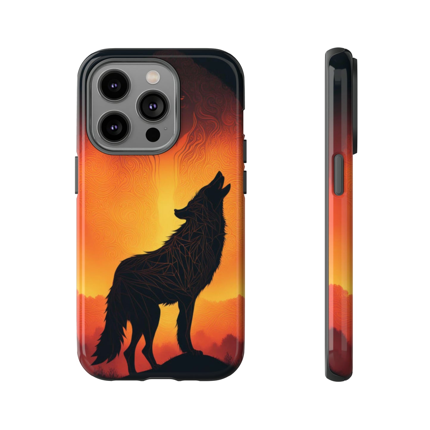 Wolf silhouette Tough Case