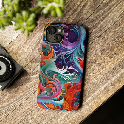 Spiral Paint Art Pattern Tough Case