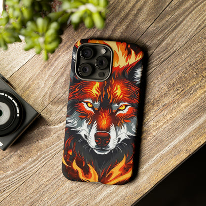 Fiery Wolf Tough Case