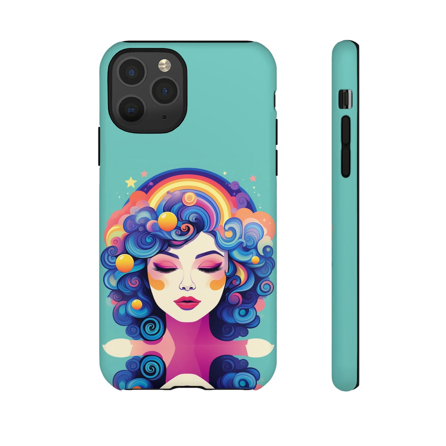 Blue Calm Lady Tough Case