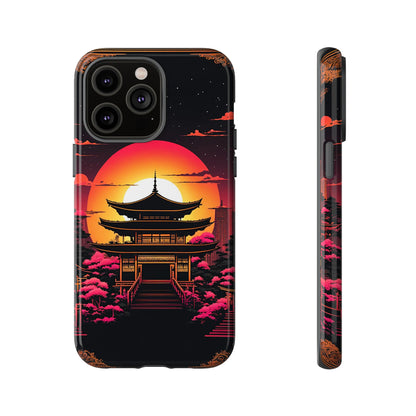 Sunset behind Pagoda Tough Case