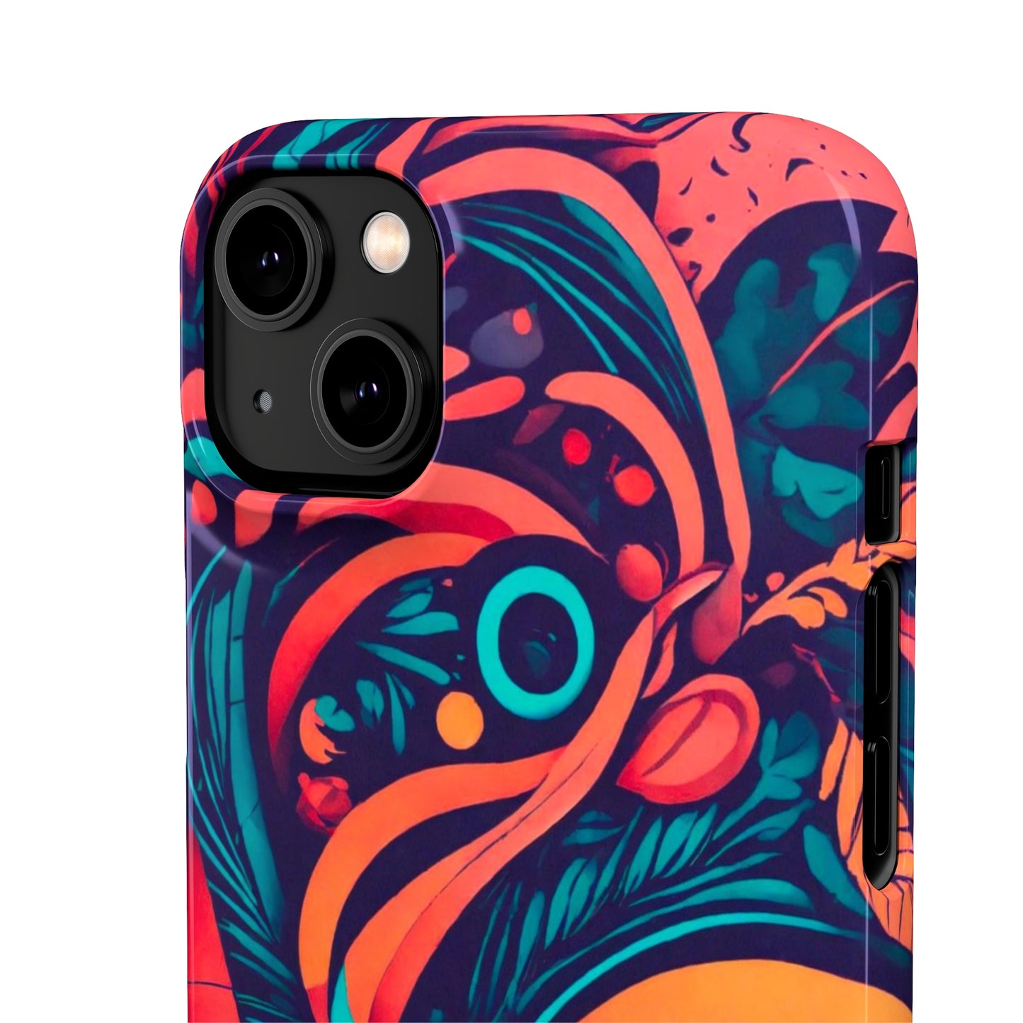 Abstract Flowers Snap Case - Colorwink