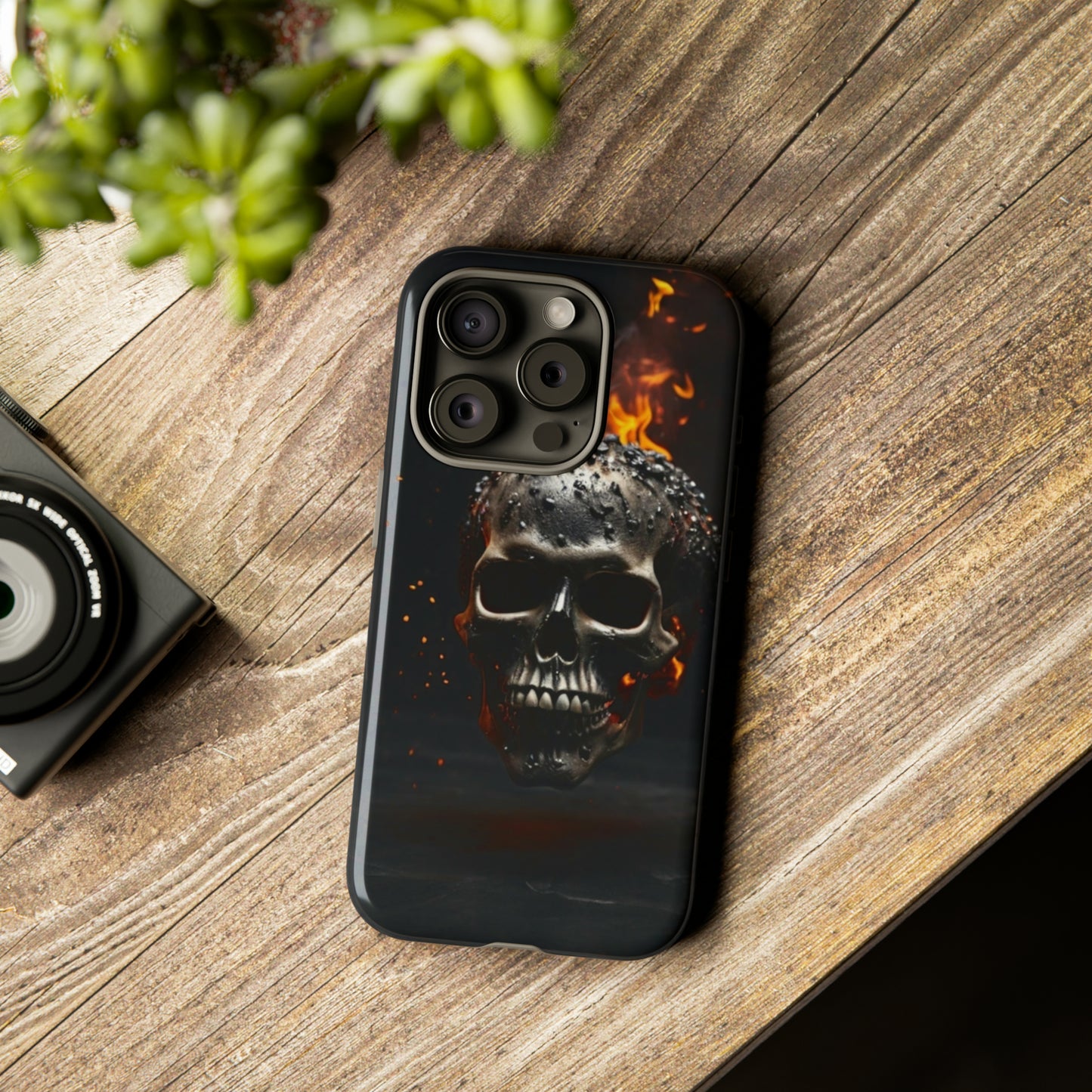 Fiery Skull Tough Case