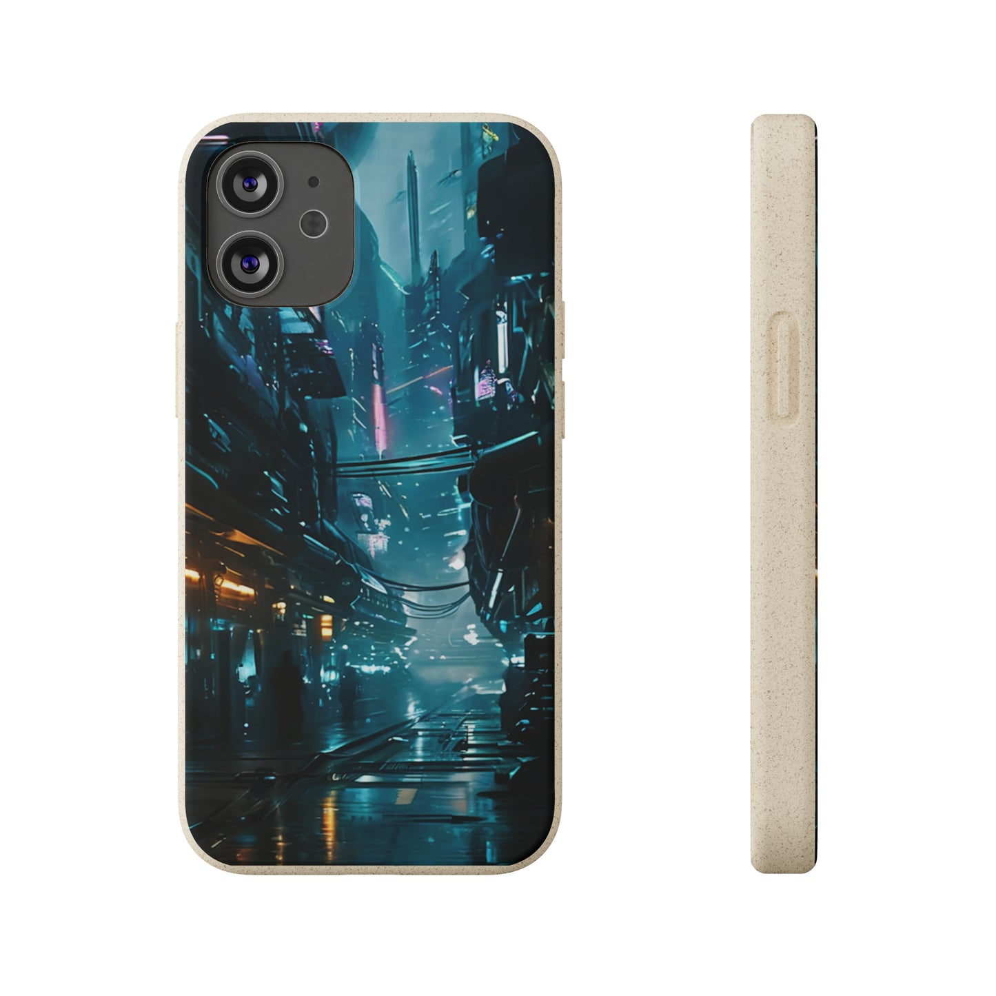 Dystopian Cityscape Biodegradable Case