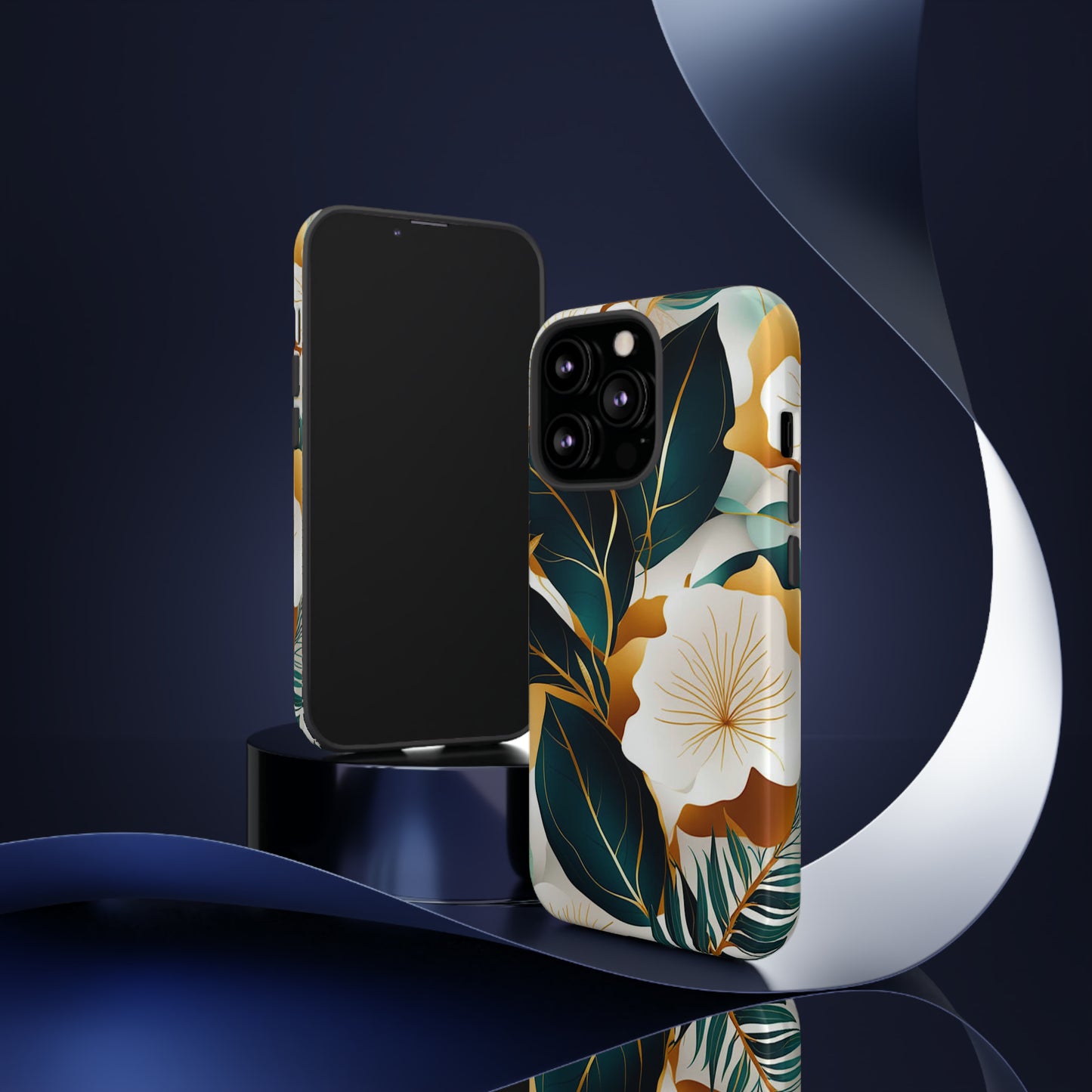 White Flowers Art Tough Case