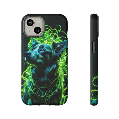 Green Neon Dog Tough Case