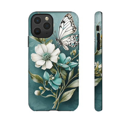 Flower and Butterfly Tough Case