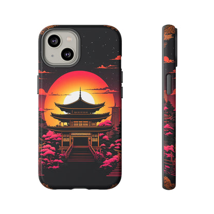 Sunset behind Pagoda Tough Case