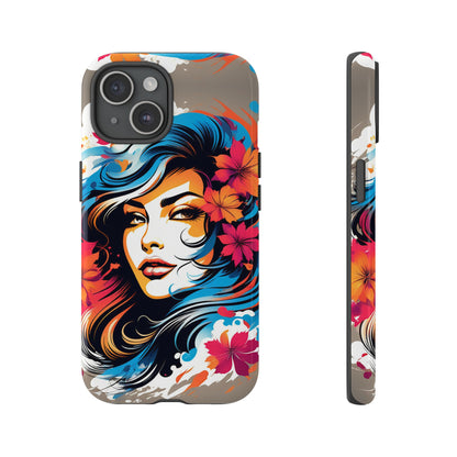 Lady Flower Mural Tough Case