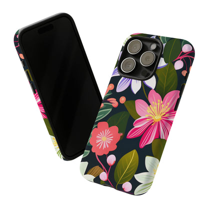 Pink Flower Pattern Tough Case