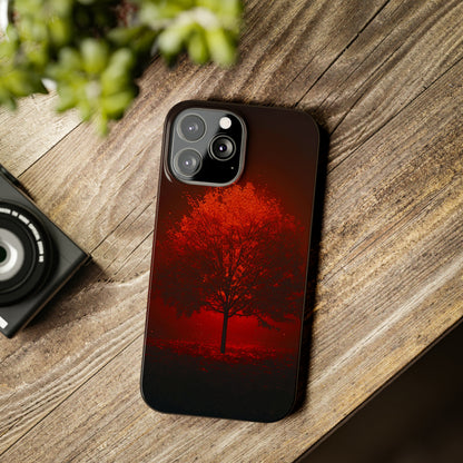 Red Tree Slim Phone Case - Colorwink